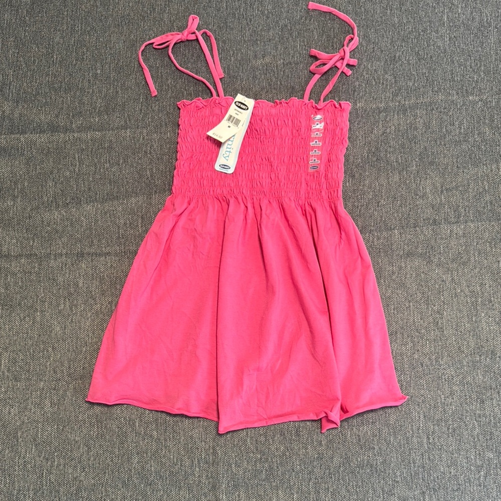 Old Navy Pink Maternity Top with Smocked Bodice